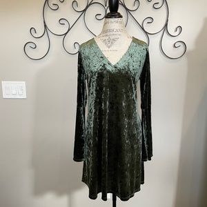 Crushed Velour Dress